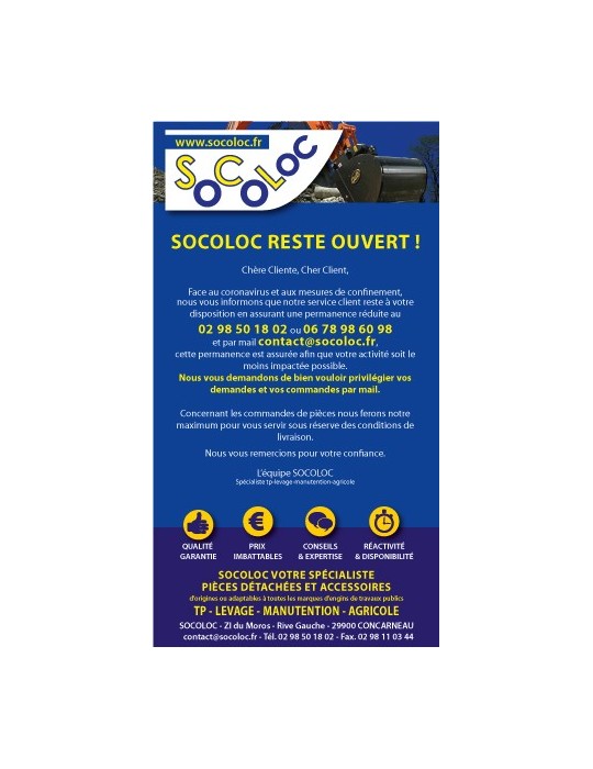 SOCOOC- RESTE OUVERT