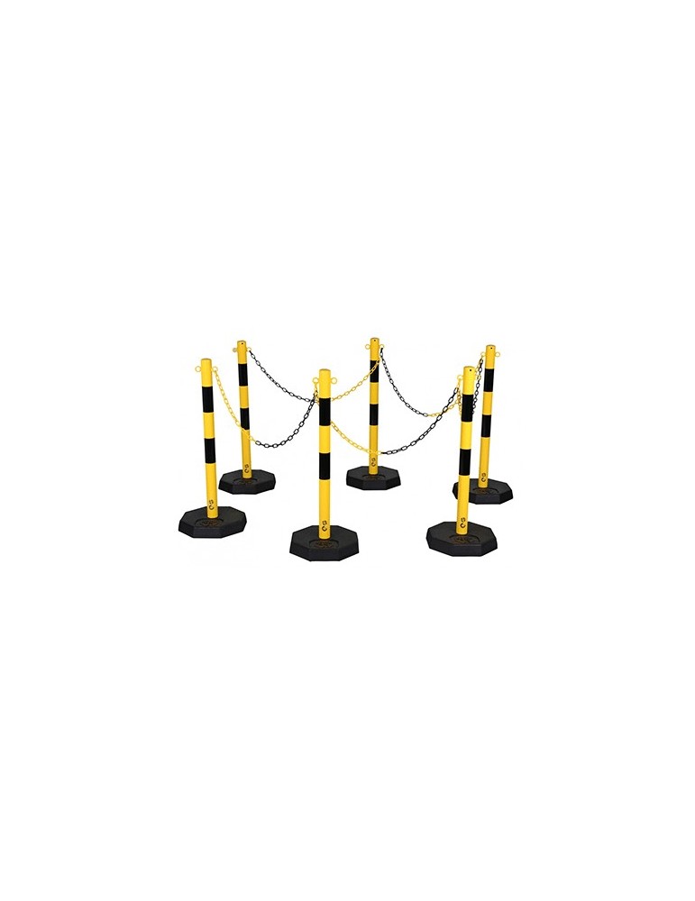 Kit de poteaux acier et chaine 2