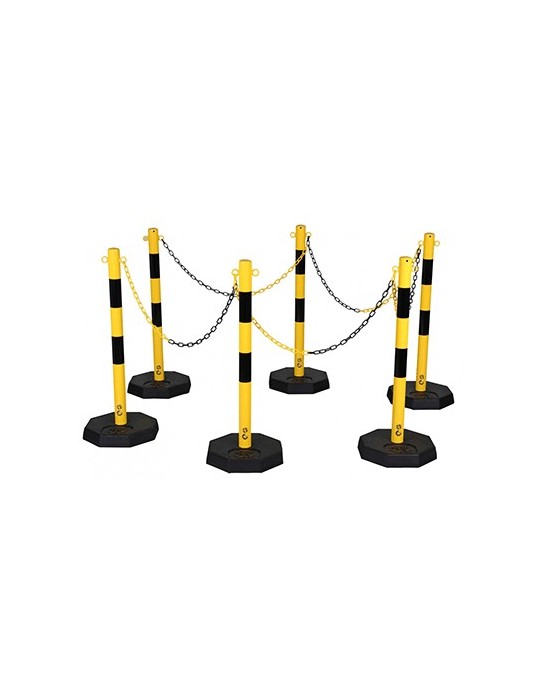 Kit de poteaux acier et chaine