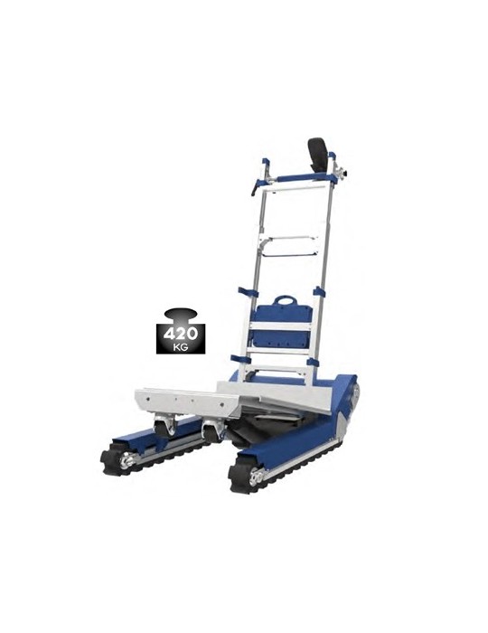 Diable monte-escaliers électrique à chenilles