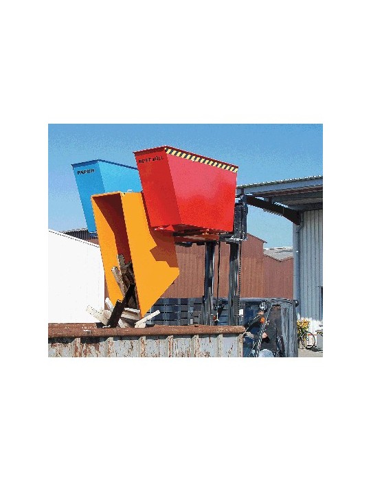 Bacs basculants sélectifs laqués - Charge 1500 kg