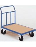Chariots plate-formes à dossiers et ridelles amovibles, charge 500 kg