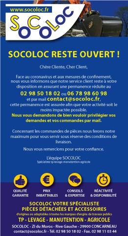 SOCOOC- RESTE OUVERT
