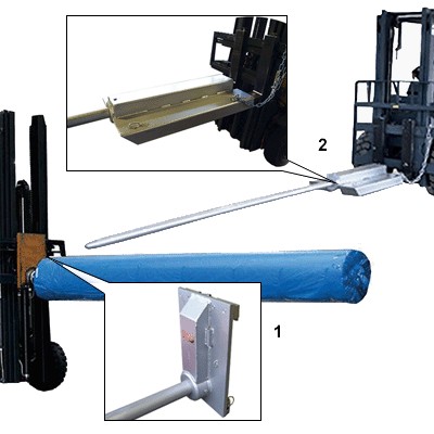 Eperon charge cylindrique