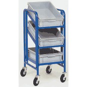 Chariots porte bacs supports inclinables, charge 200 kg